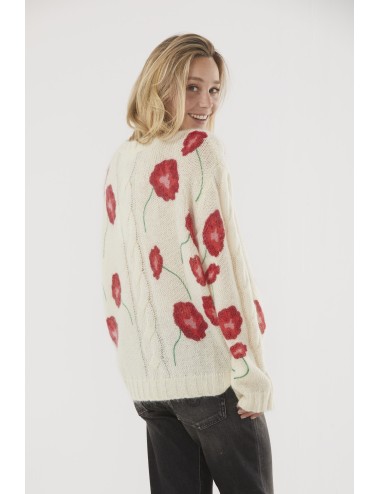 Pull ELLIS COQUELICOTS - Écru