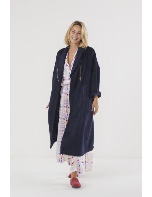 Manteau EREN Leopard - Nuit