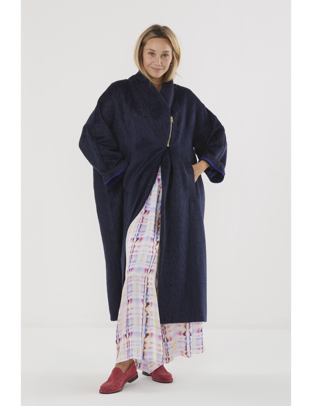 Manteau EREN Leopard - Nuit
