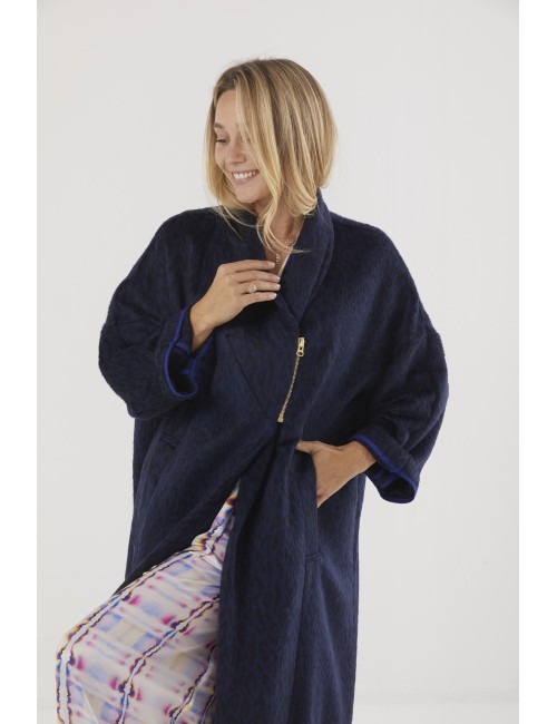 Manteau EREN Leopard - Nuit