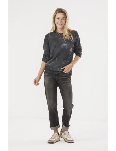 Sweat BOYFRIEND - Black Floral