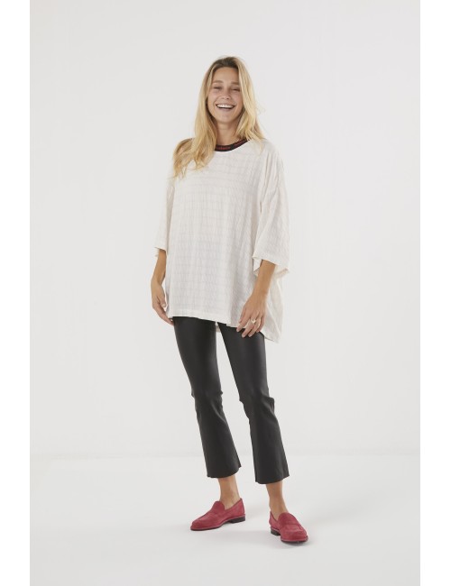 T-shirt BASKET en rayures neutres