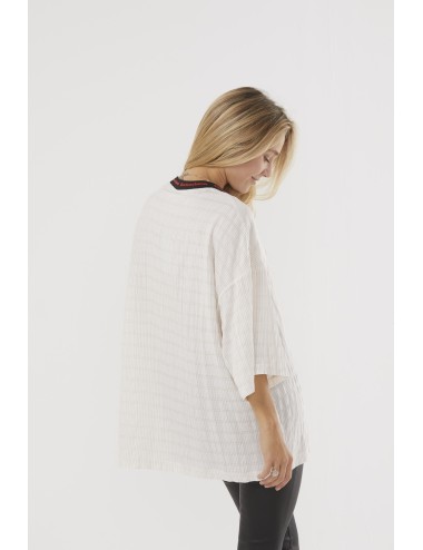 T-shirt BASKET en rayures neutres