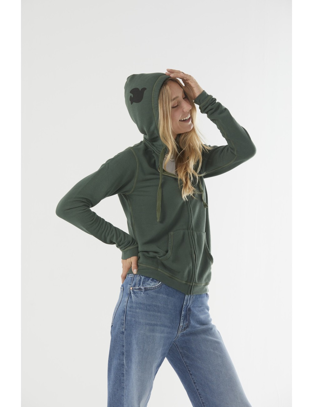 SUPERFLUFF LUX Zip Hoodie - Bush
