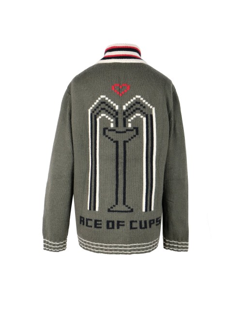 ACE OF CUP Cardigan - Kaki