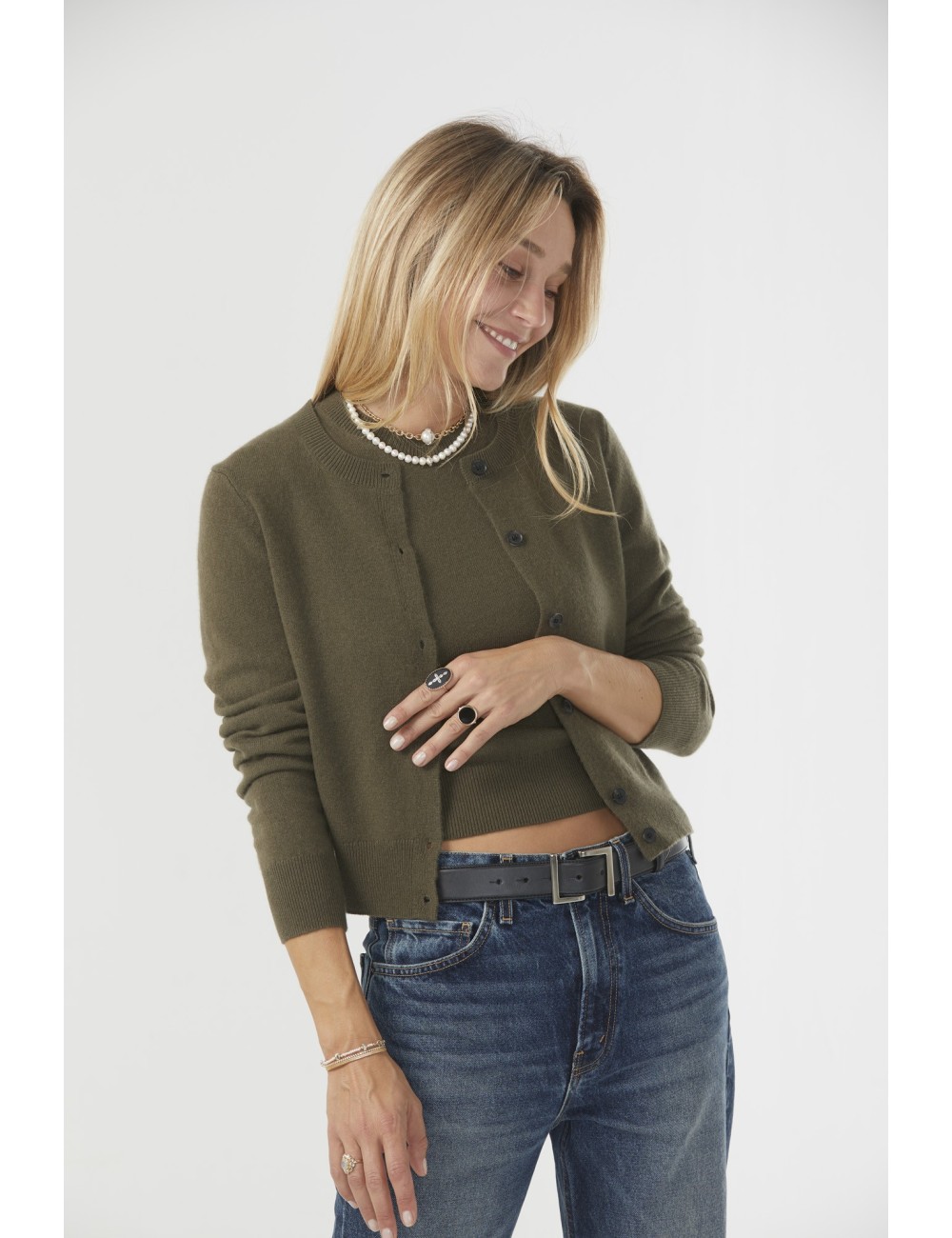 MARCH Cardigan - Dark Moss