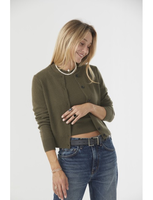 MARCH Cardigan - Dark Moss