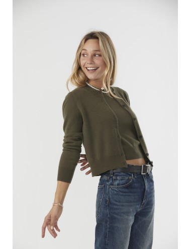 MARCH Cardigan - Dark Moss