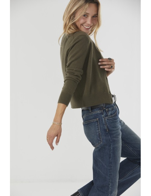 MARCH Cardigan - Dark Moss