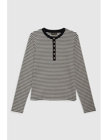 Tee-shirt ALESSIA Manches Longues - Rayé