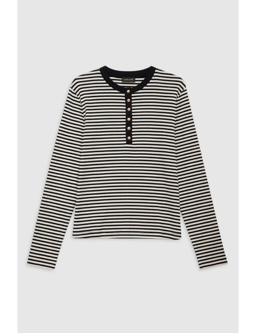 Tee-shirt ALESSIA Manches Longues - Rayé