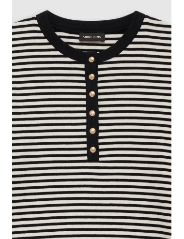 Tee-shirt ALESSIA Manches Longues - Rayé