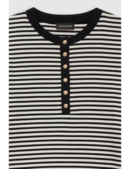 Tee-shirt ALESSIA Manches Longues - Rayé