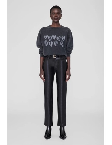 Sweatshirt SPENCER Hearts - Noir délavé