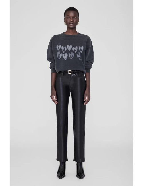 Sweatshirt SPENCER Hearts - Noir délavé
