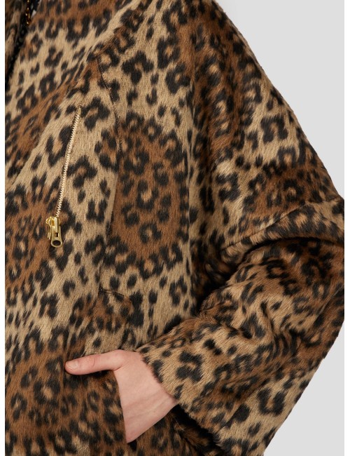Manteau EREN Leopard - Moka