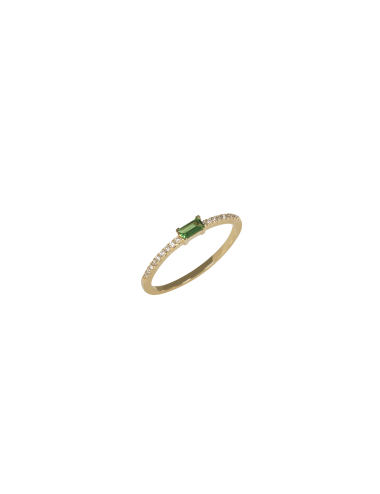 Alliance - Baguette Tsavorite et Diamants