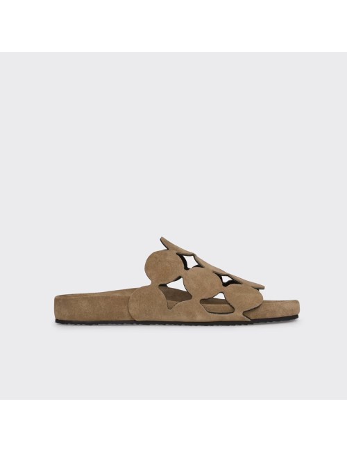 Mules BULLES - Suede Sable