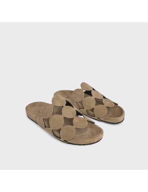 Mules BULLES - Suede Sable