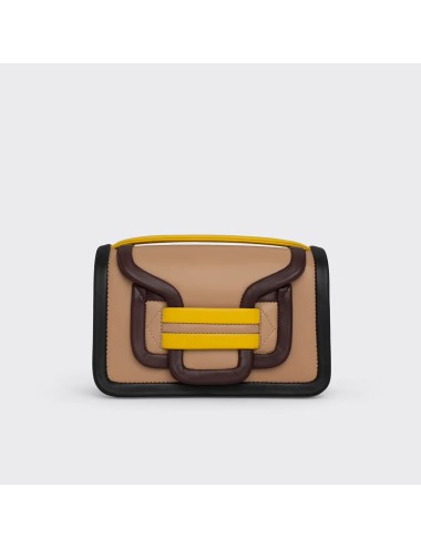 Sac à main ALPHA - Beige / Bordeaux / Jaune