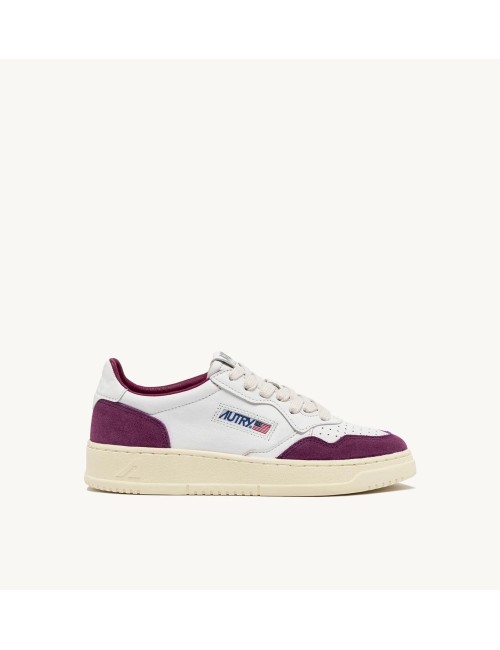 MEDALIST Low - Suede Blanc / Violet