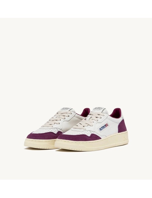 MEDALIST Low - Suede Blanc / Violet