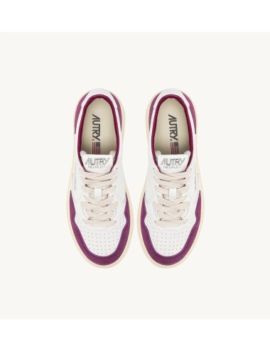 MEDALIST Low - Suede Blanc / Violet
