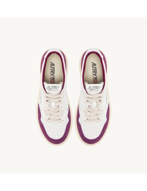 MEDALIST Low - Suede Blanc / Violet