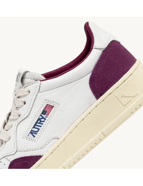 MEDALIST Low - Suede Blanc / Violet