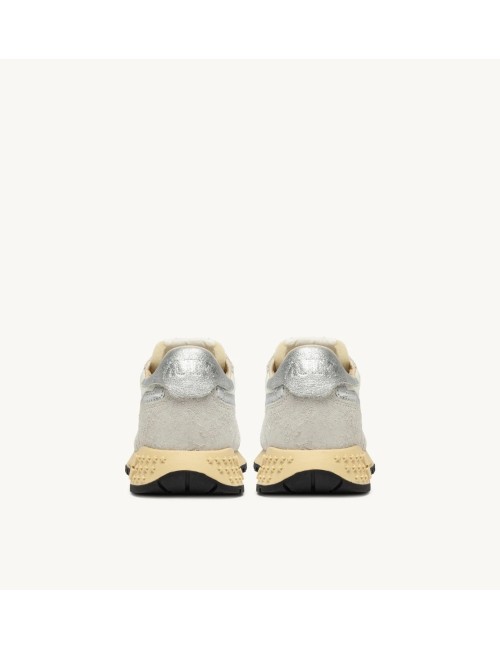 REELWIND Low - Suede Blanc / Argent