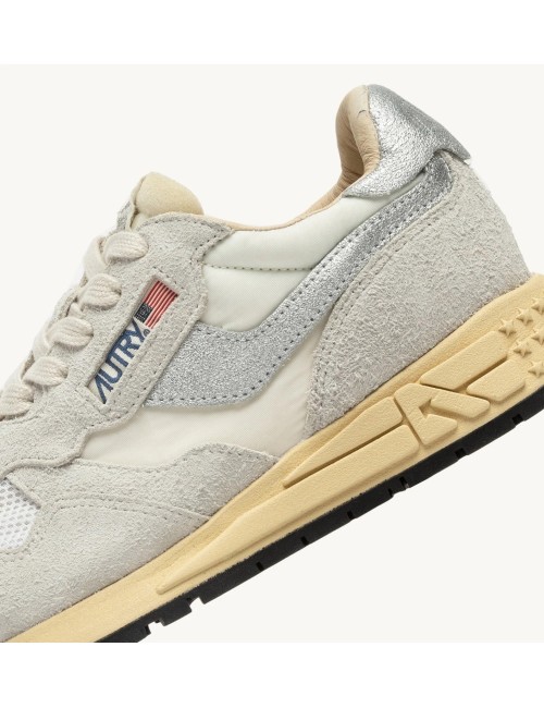 REELWIND Low - Suede Blanc / Argent