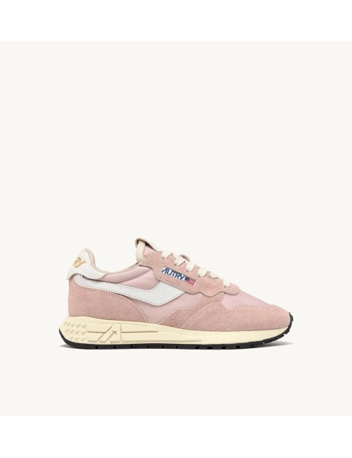 REELWIND Low - Suede Blanc / Rose poudré