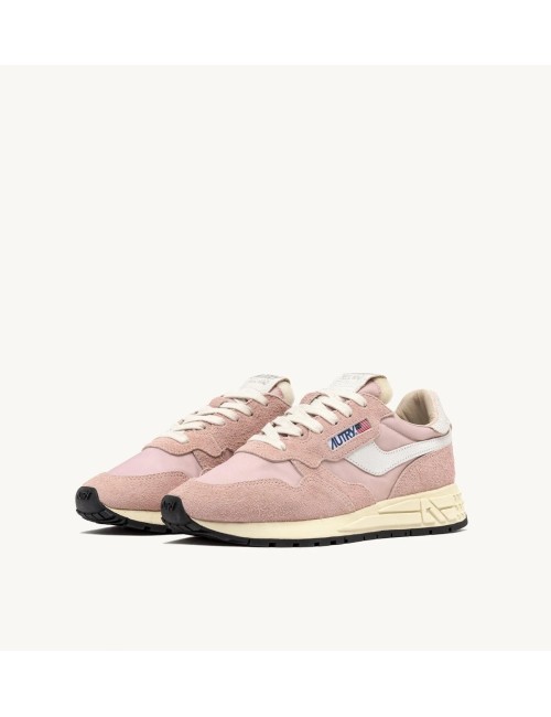 REELWIND Low - Suede Blanc / Rose poudré