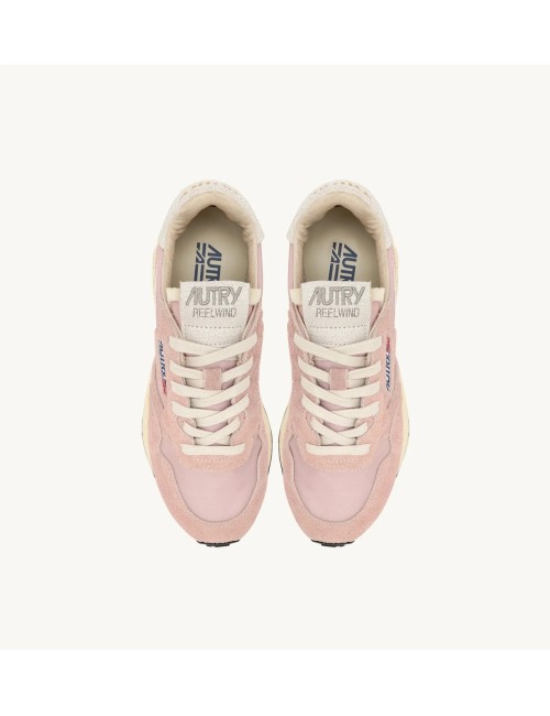 REELWIND Low - Suede Blanc / Rose poudré