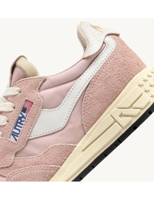 REELWIND Low - Suede Blanc / Rose poudré