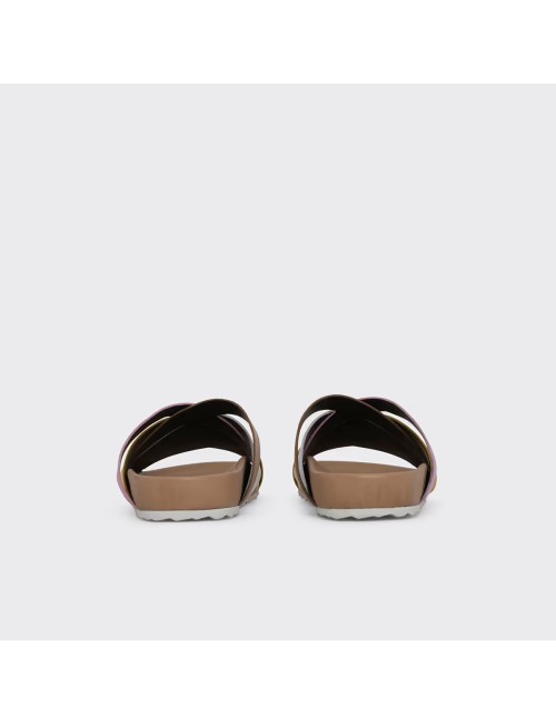 Sandales ALPHA CROSS BEACH  - Cappuccino / Rose / Blanc