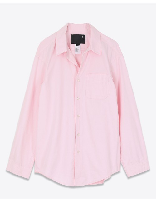 LS Seamless Button Up Shirt LT Pink