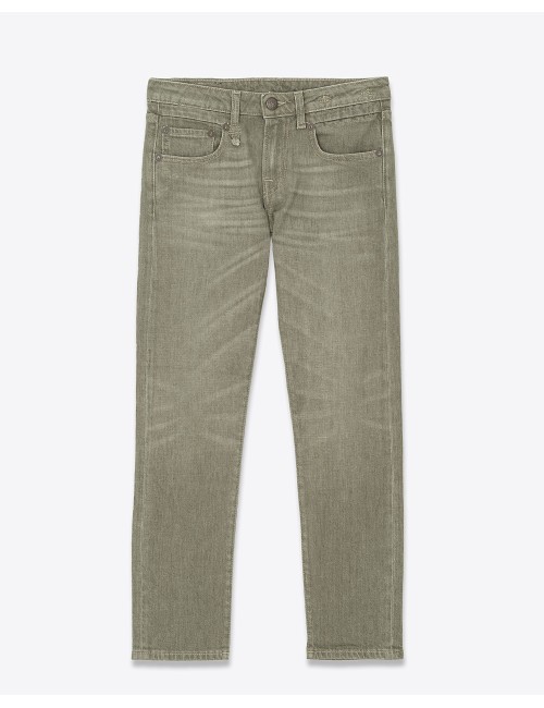 Boy Straight Olive Green Stretch