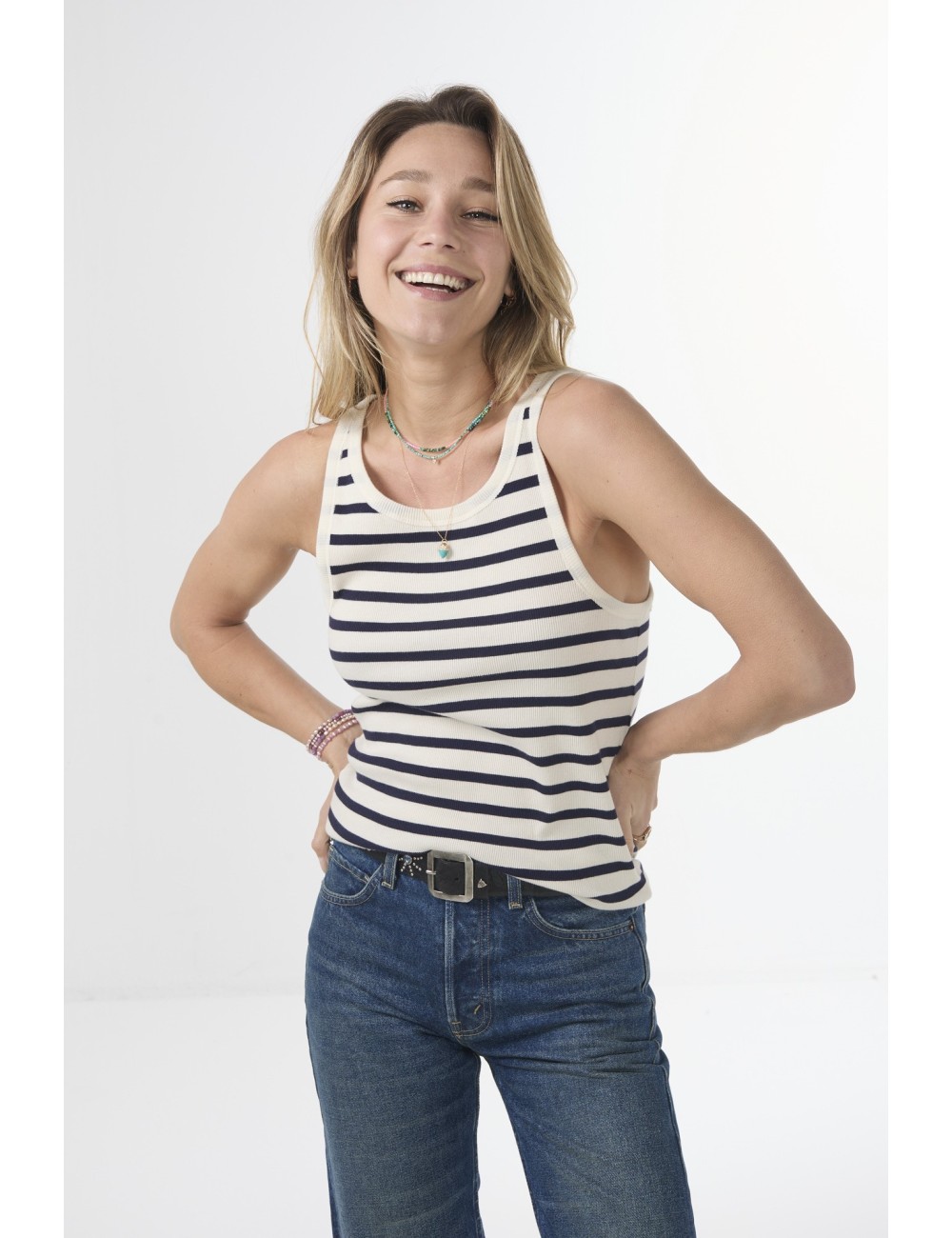JENNIFER Tank Rayé