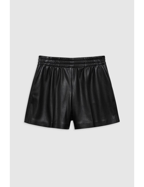 Short KAM - Cuir Vegan, BLACK