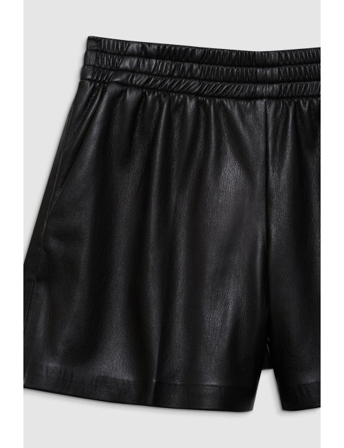 Short KAM - Cuir Vegan, BLACK
