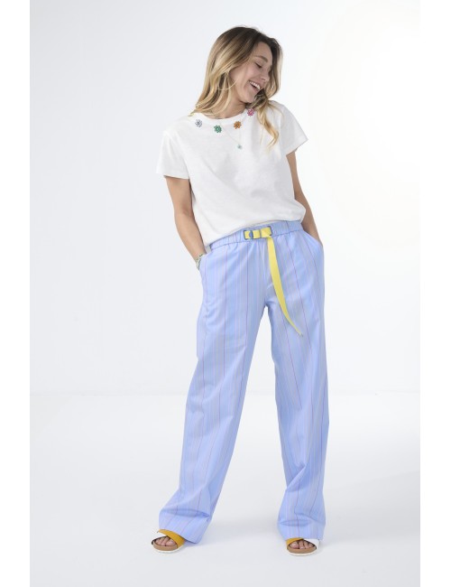 Relaxed Trouser With Canvas Belt