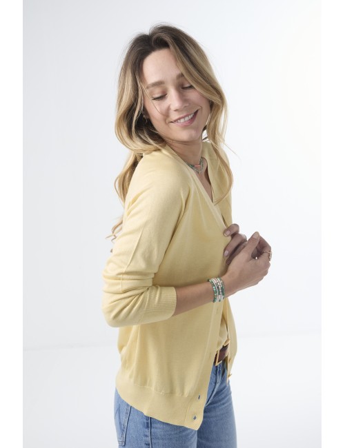 Cardigan SYRIAN - Jaune