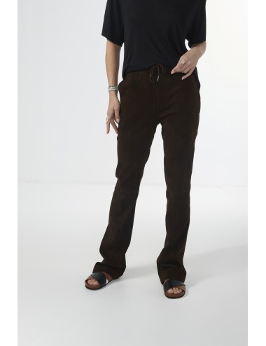 Pantalon Drawstring Straight Leg - Brown