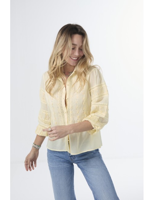 Chemise ROYAN - Jaune