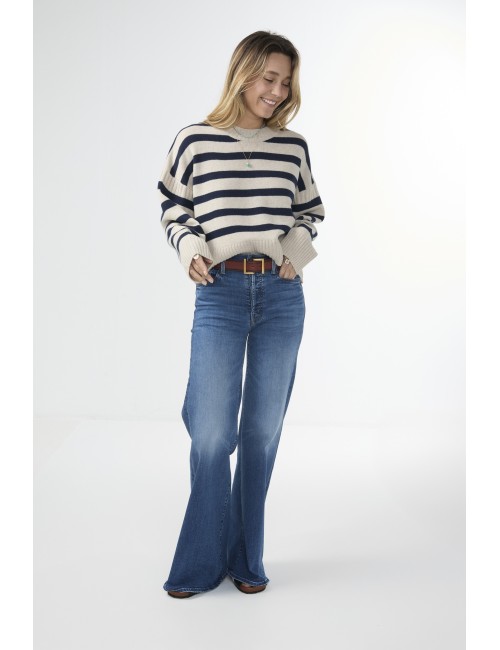 Pull ESTHER - Rayures Navy