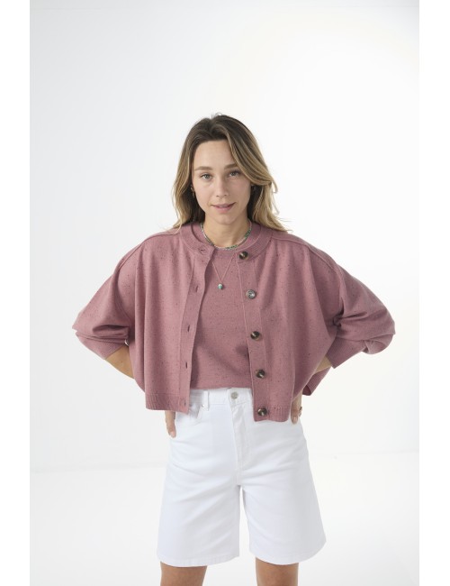 Cardigan DOUVES - Vieux rose