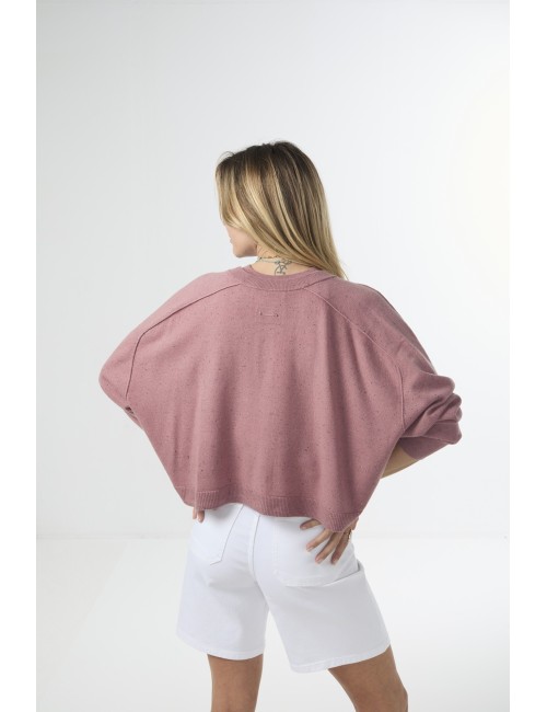 Cardigan DOUVES - Vieux rose