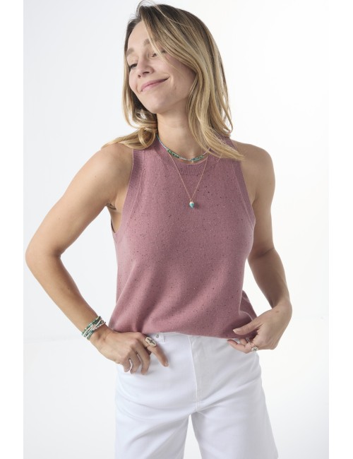 Top DESIREE - Vieux rose