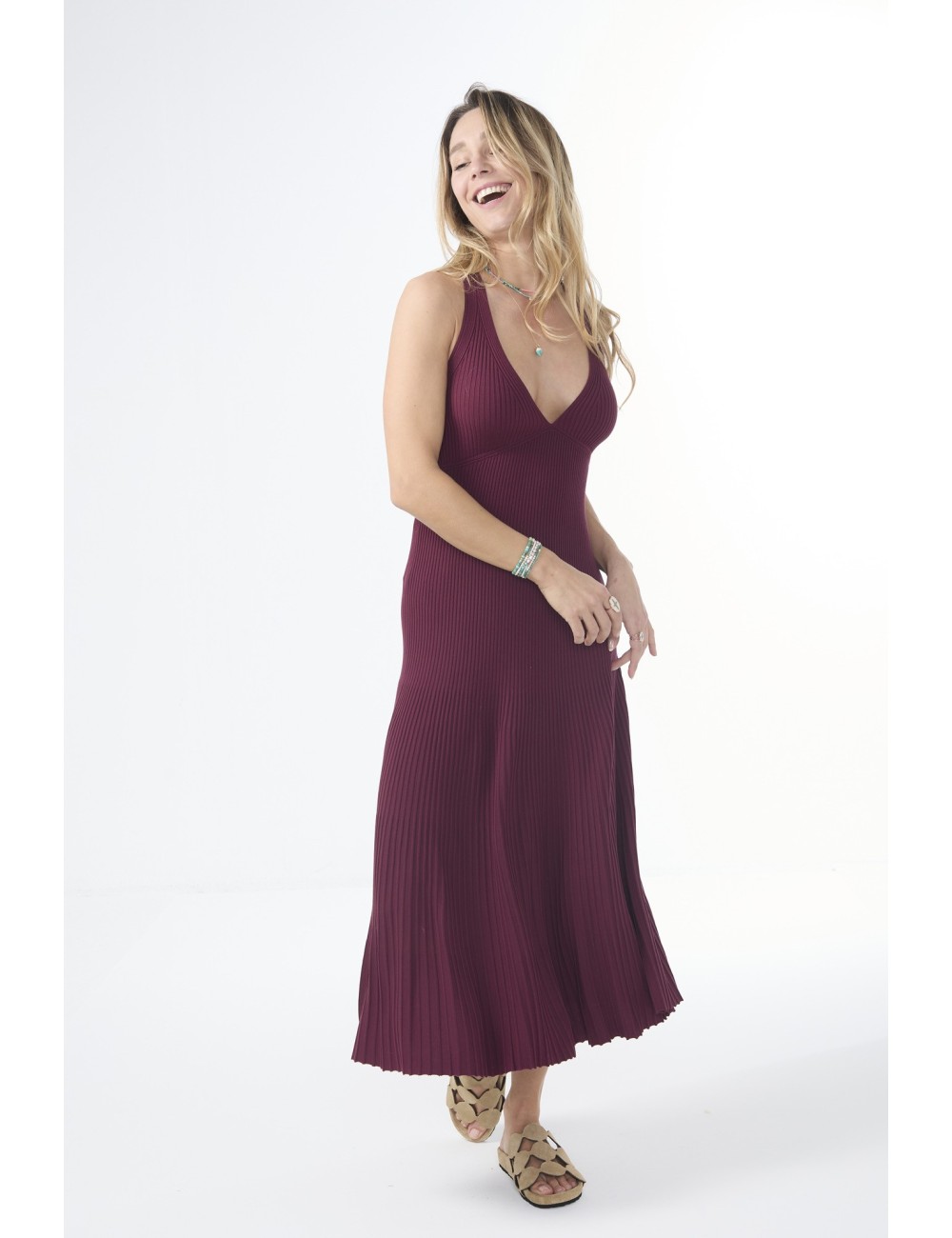 Robe ELOUNA - Bordeaux